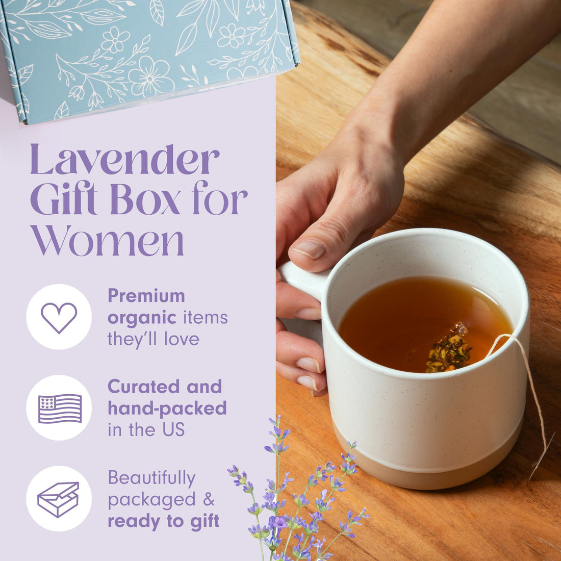 Lavender spa gift box, view 2