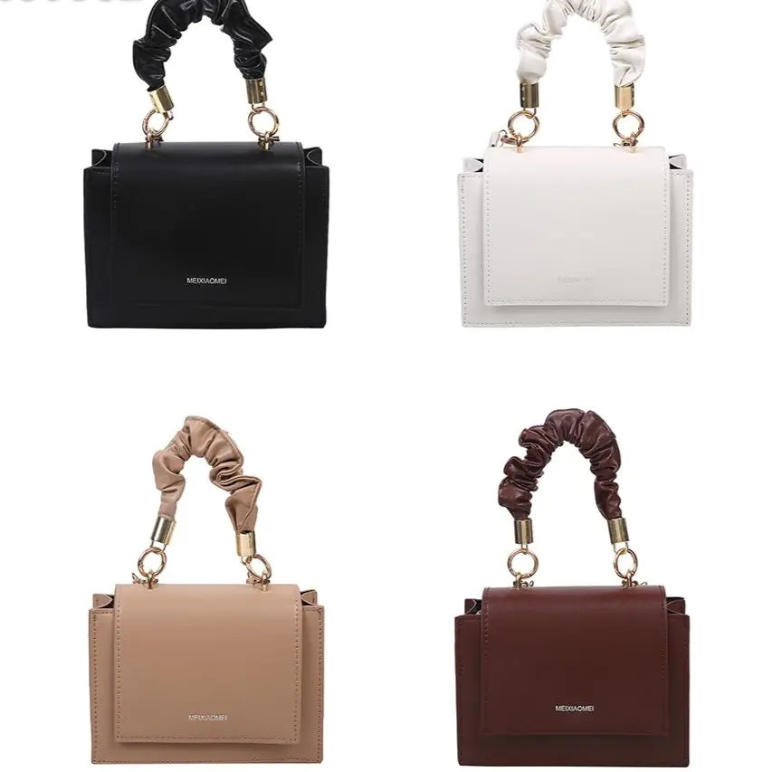Handle Pleated Handbags