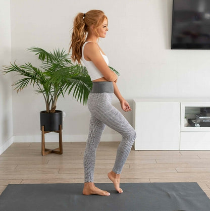 Womens Textured Honeycomb Tik Tok leggings Yoga