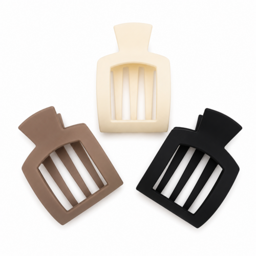 Flat claw clip set of 3, view 2