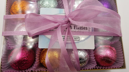 Bath bomb gift set with 12 handmade bath bombs, view 2