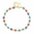 Gold-plated evil eye anklet fashion jewelry