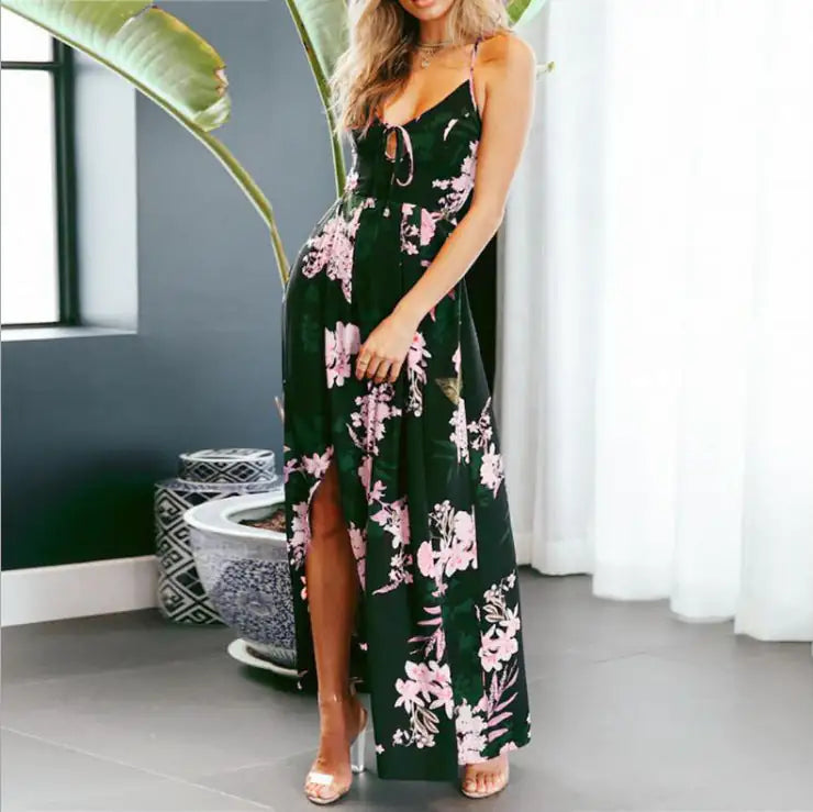 European And American Long Skirts, Printed Big Dresses, Foreign Trade Women&