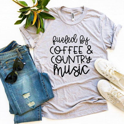 Fueled By Coffee And Country Music T-shirt