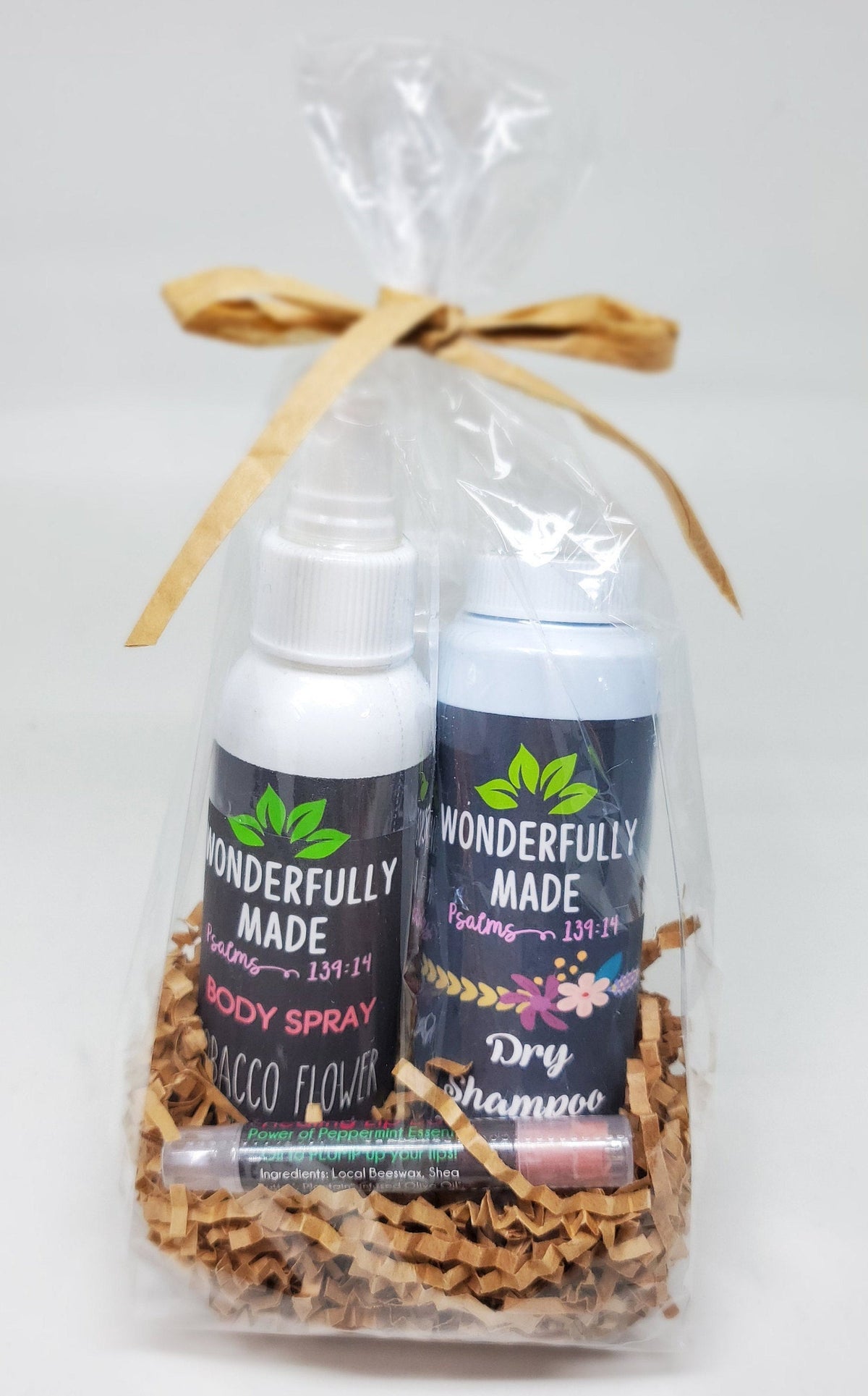 Spa gift box with body spray, dry shampoo and tinted lip balm, view 3